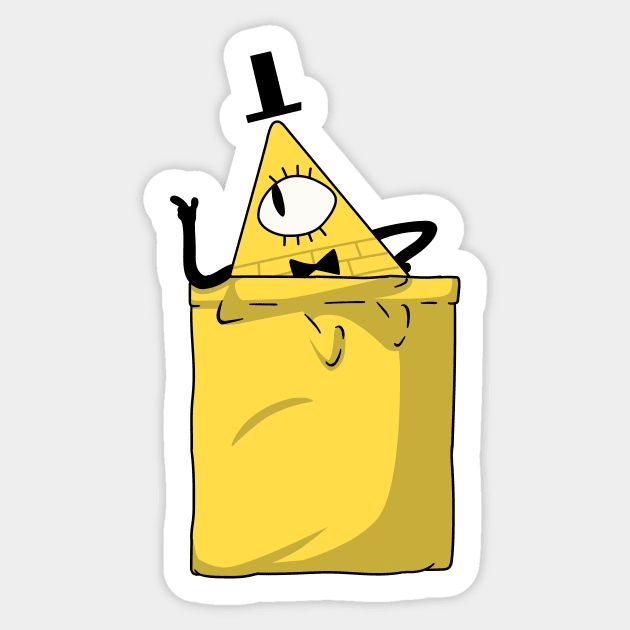 Bill in Pocket Sticker by DumDesign